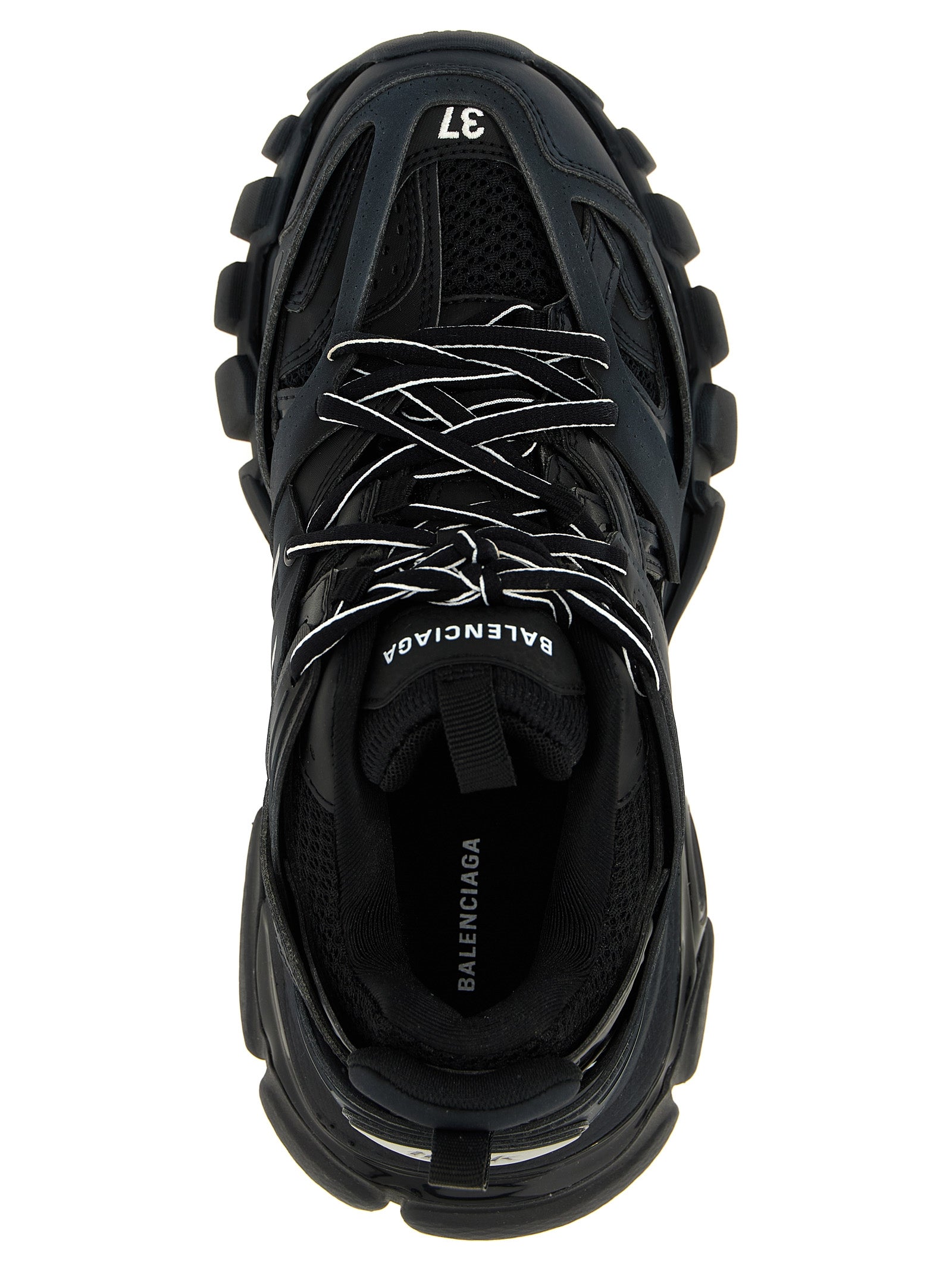 Balenciaga Black Polyethylene Athletic Sneakers