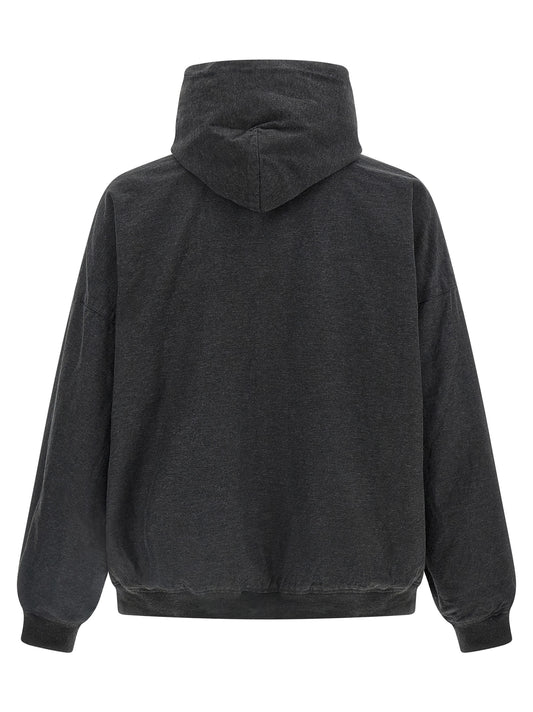 Balenciaga Gray Cotton Sweatshirt