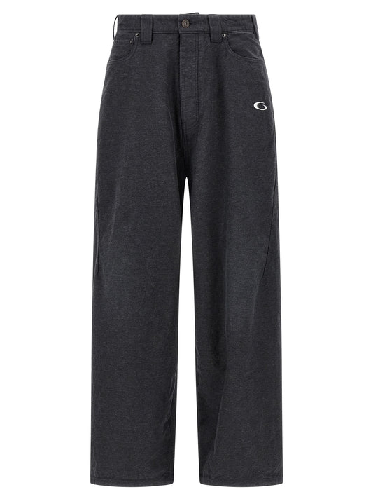Balenciaga Gray Cotton Casual Pants