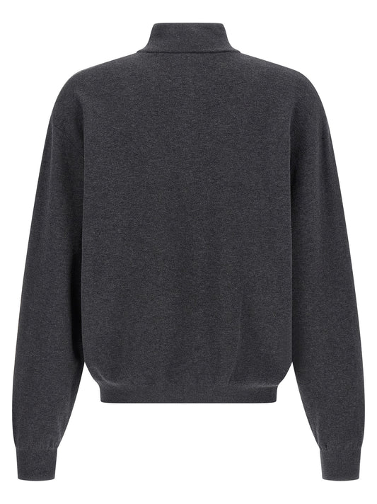 Balenciaga Gray Cotton Cardigan