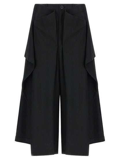 Issey Miyake Black Wool Casual Pants