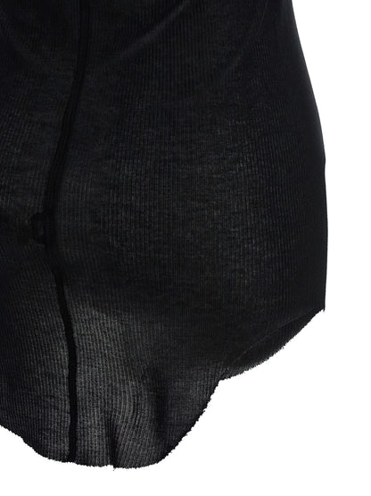 Rick Owens Black Viscose Tank Tops