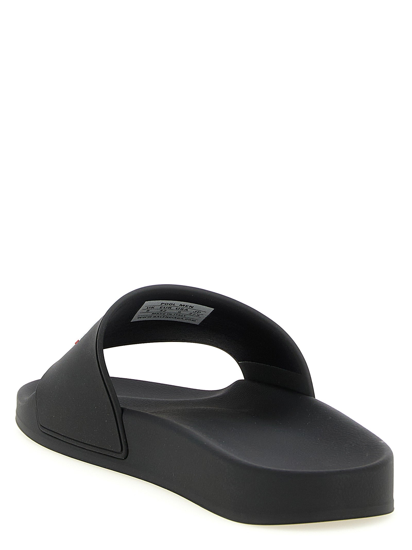 Balenciaga Black Plastic Slides