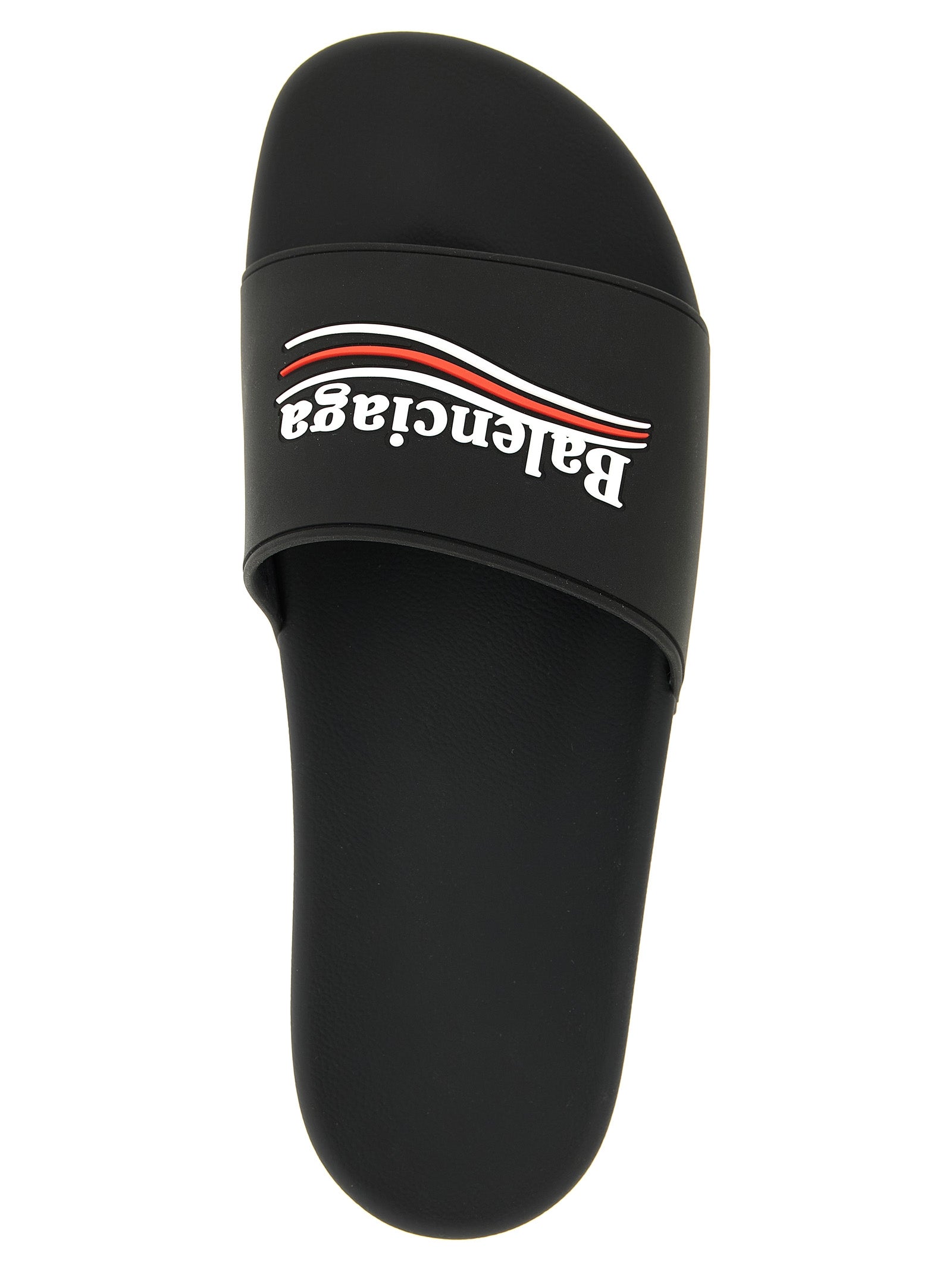 Balenciaga Black Plastic Slides