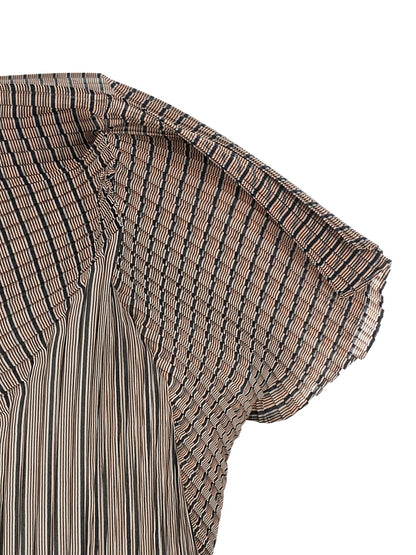 Issey Miyake Brown Polyester Blouse