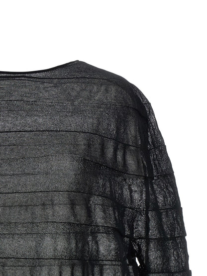 Issey Miyake Black Polyester Sweatshirt