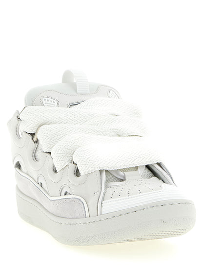 Lanvin White Calfskin Chunky Sneakers