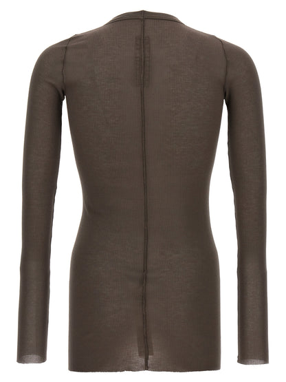 Rick Owens Gray Viscose T-Shirt