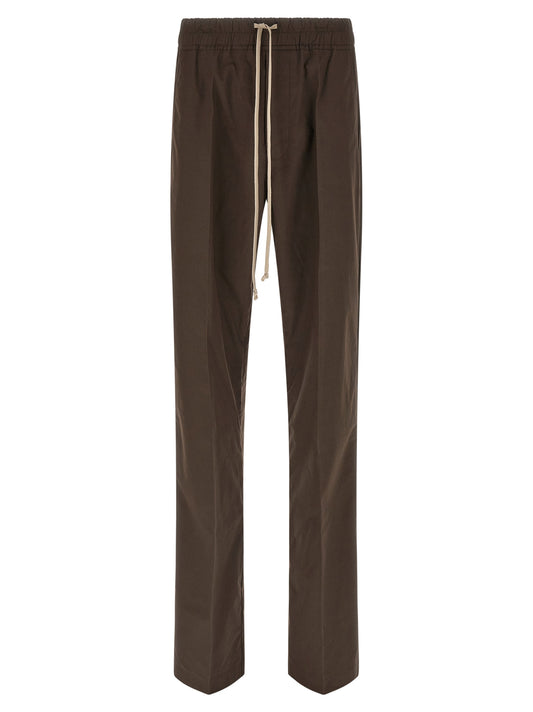 Rick Owens Brown Cotton Casual Pants