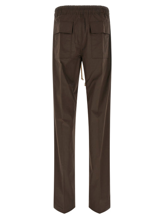 Rick Owens Brown Cotton Casual Pants