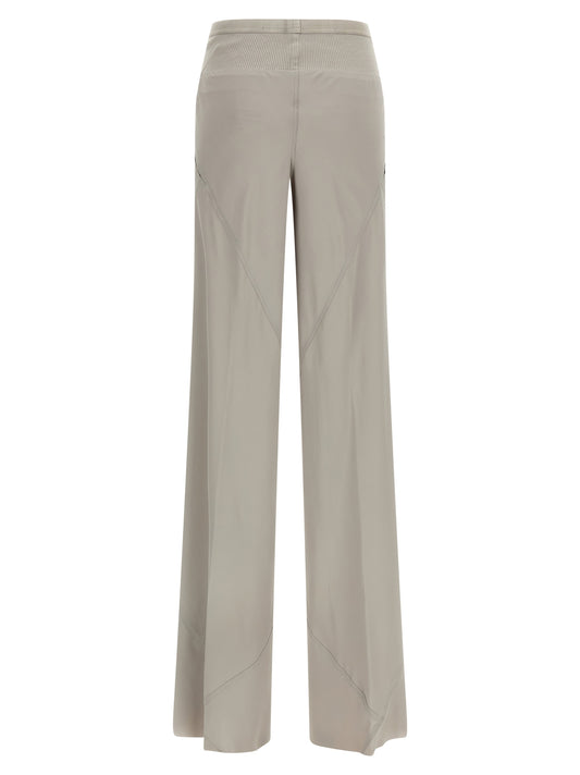 Rick Owens Gray Acetate Flared Pants
