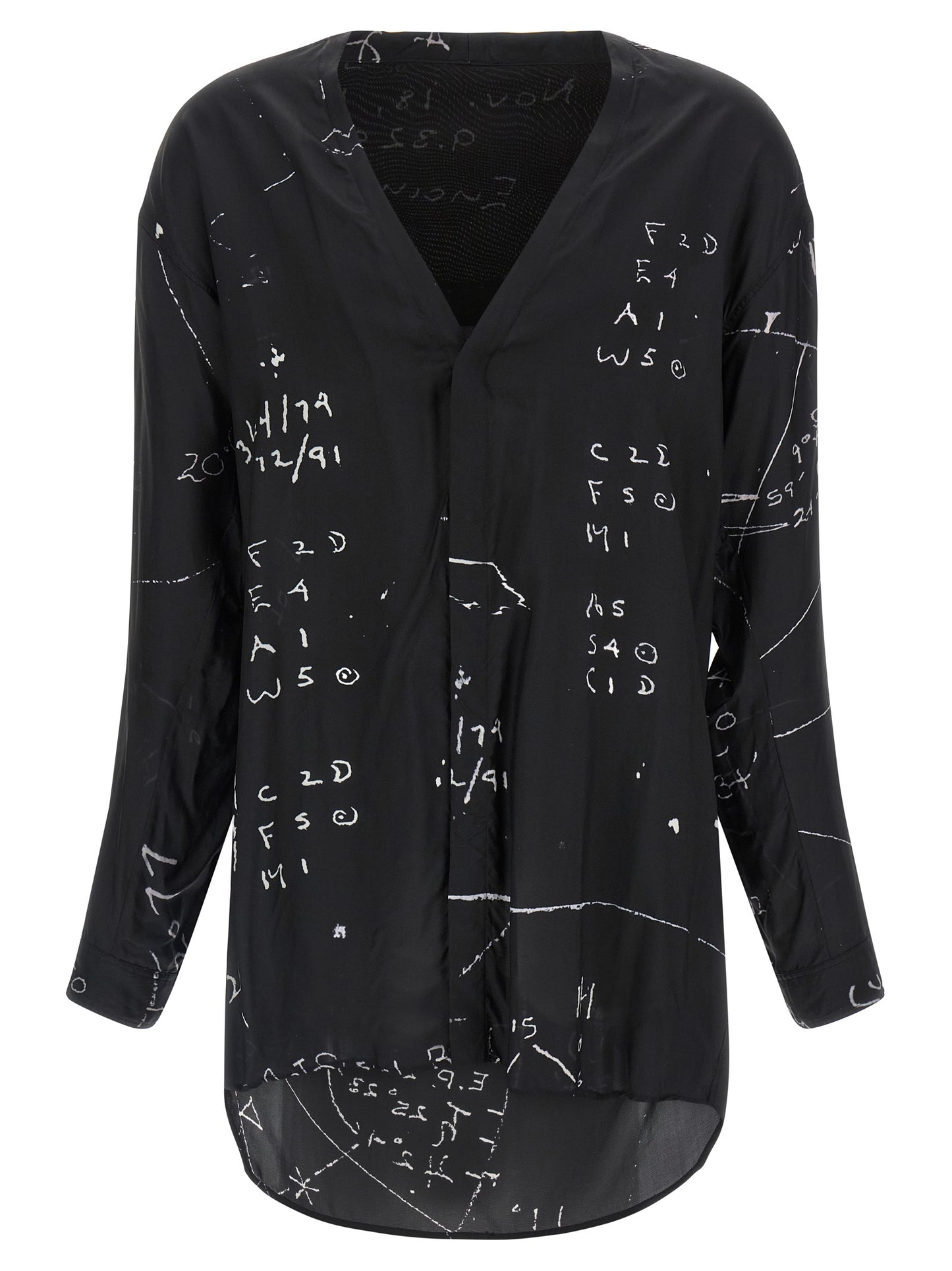 Rick Owens Black Viscose Blouse