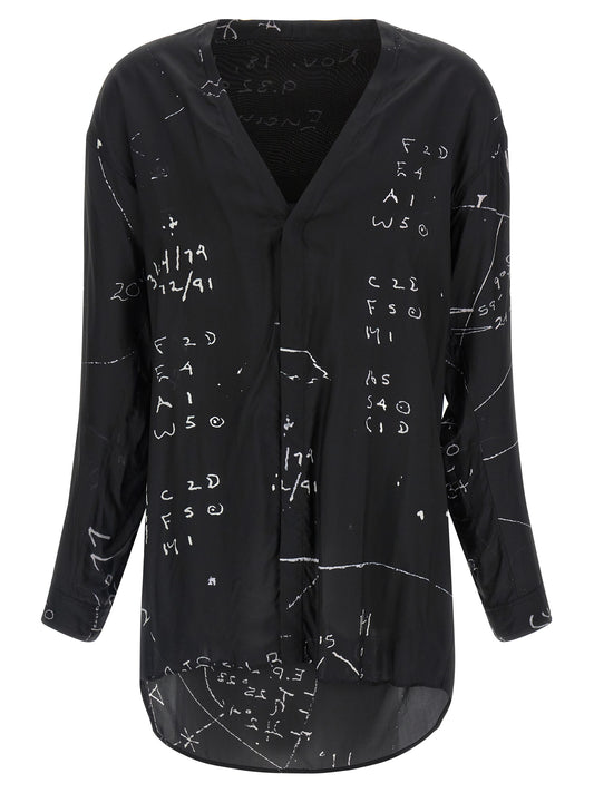 Rick Owens Black Viscose Blouse