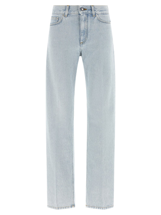 Givenchy Blue Cotton Straight-Leg Jeans