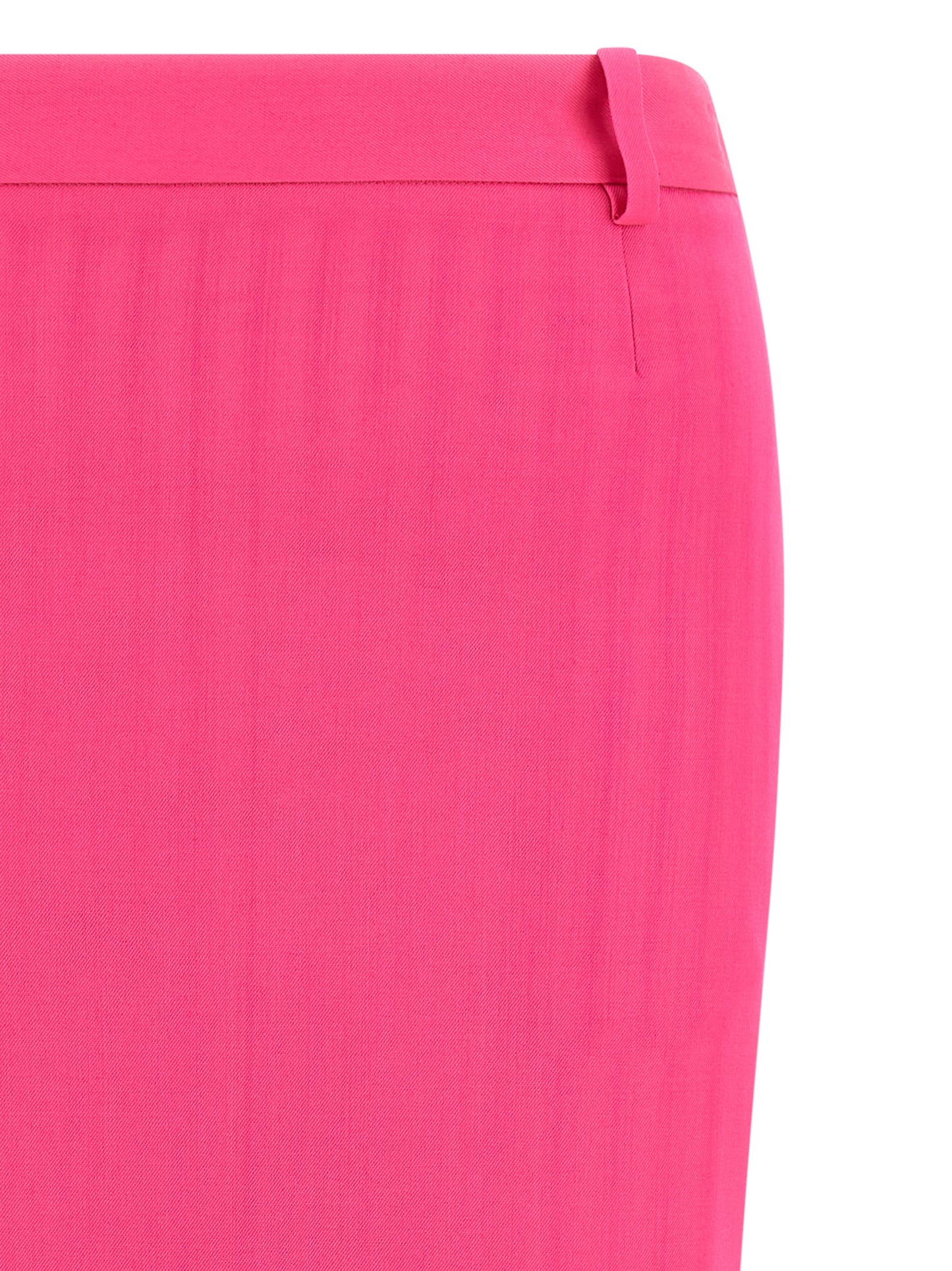 The Attico Fuchsia Virgin Wool Midi Skirt