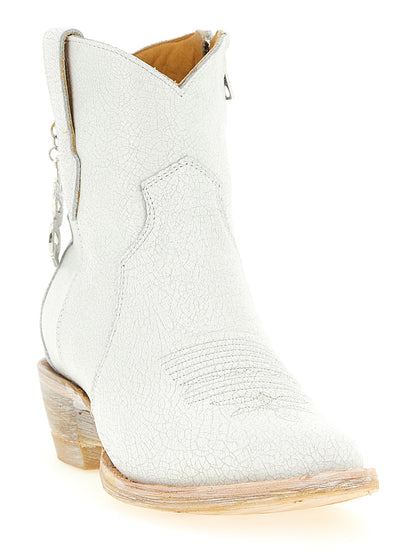 Comme Des Garçons White Cowhide Chelsea Boots