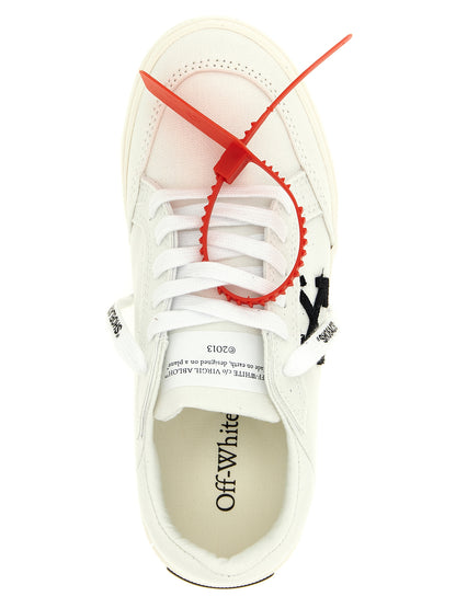 Off-White Bicolor Cotton Low Top Sneakers