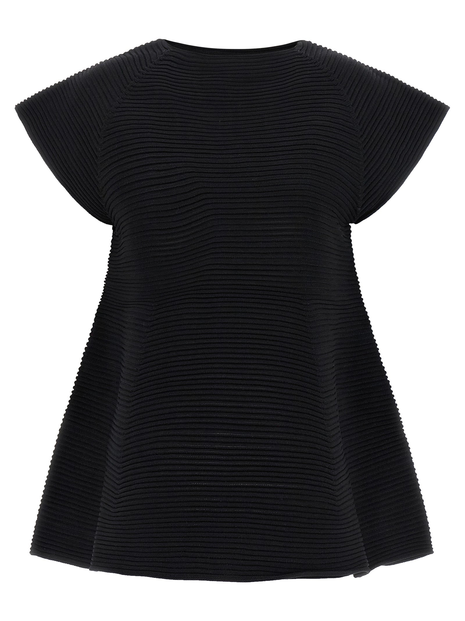 Issey Miyake Black Polyester Short Dress
