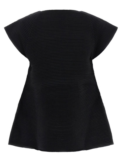 Issey Miyake Black Polyester Short Dress