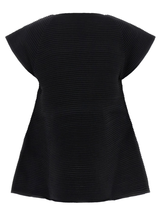 Issey Miyake Black Polyester Short Dress