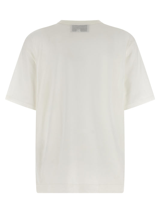 Ami Paris White Cotton T-Shirt