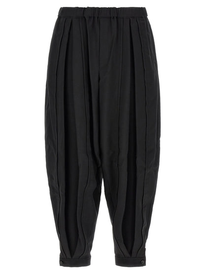Comme Des Garçons Black Polyester Casual Pants