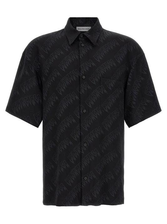 Balenciaga Black Viscose Blouse
