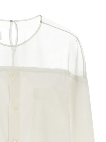 MM6 Maison Margiela White Cotton Blouse