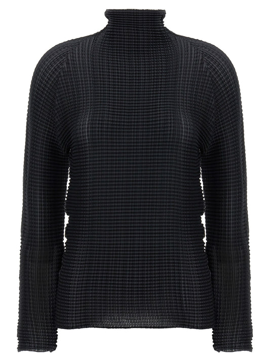 Issey Miyake Black Polyester Cardigan