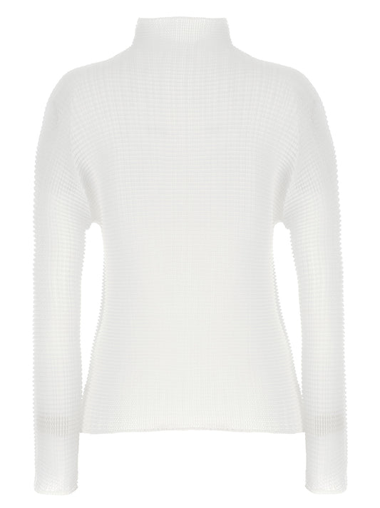 Issey Miyake White Polyester Cardigan