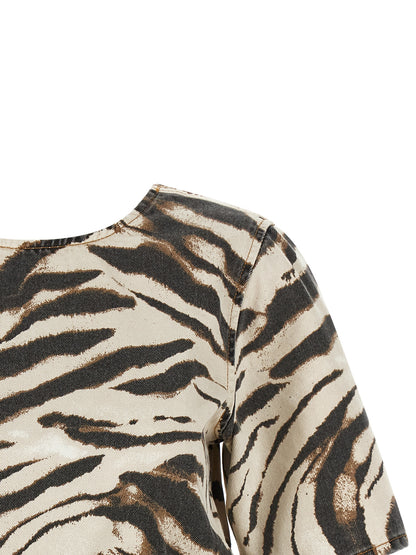 Ganni Multicolor Organic Cotton Shirt