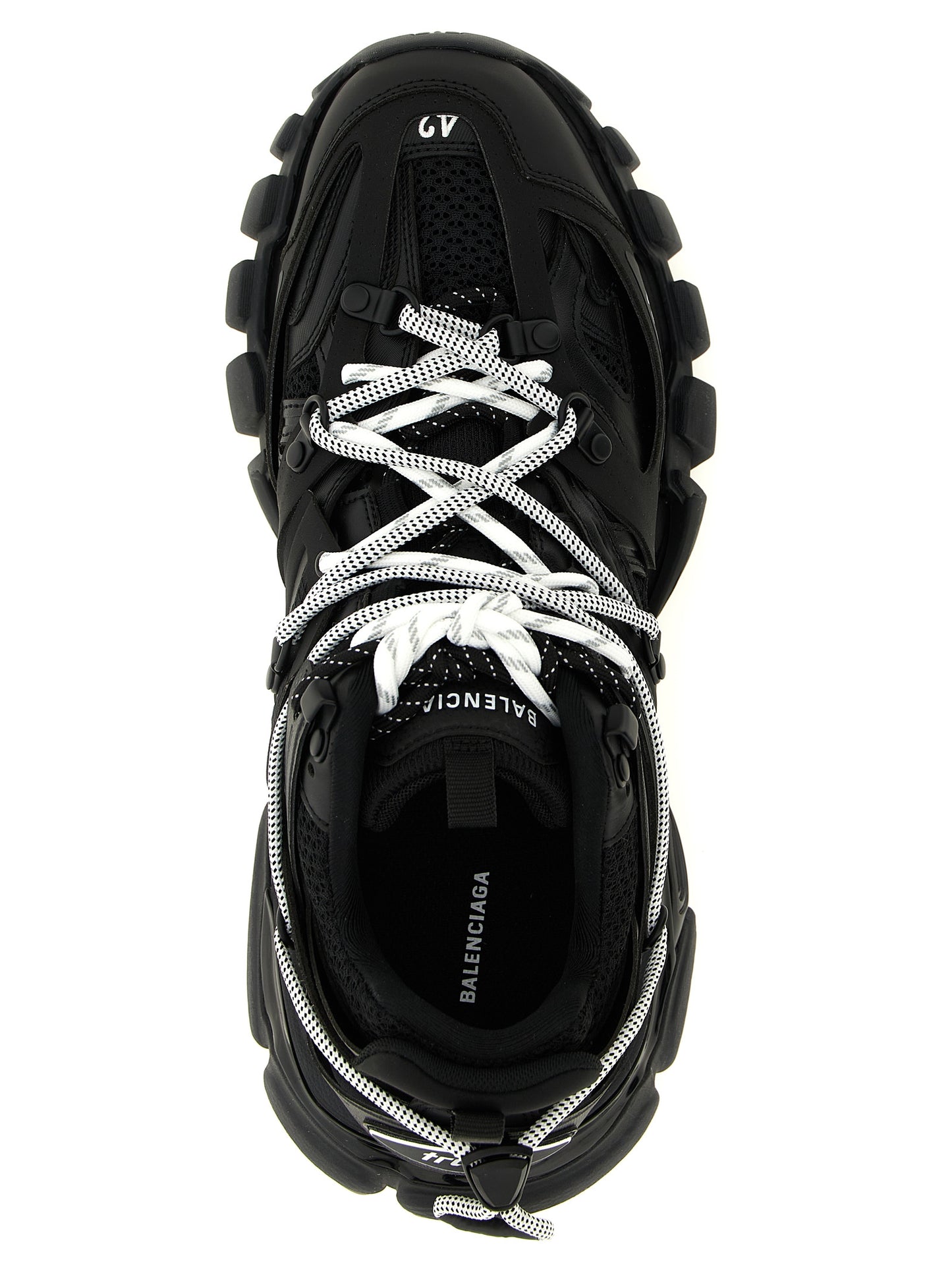 Balenciaga Black Polyethylene Athletic Sneakers
