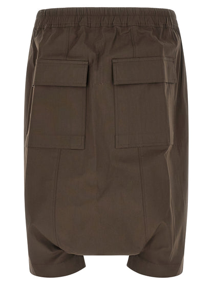 Rick Owens Brown Cotton Bermuda Shorts