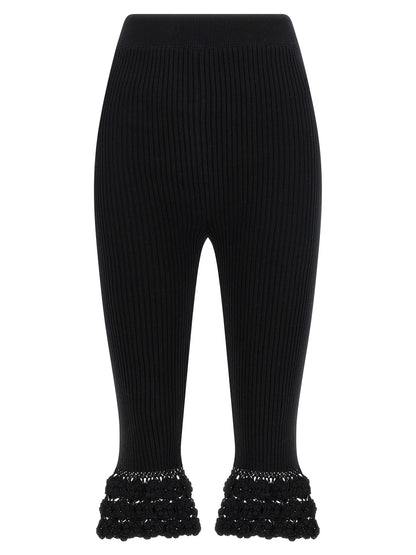 Ganni Black Organic Cotton Casual Pants