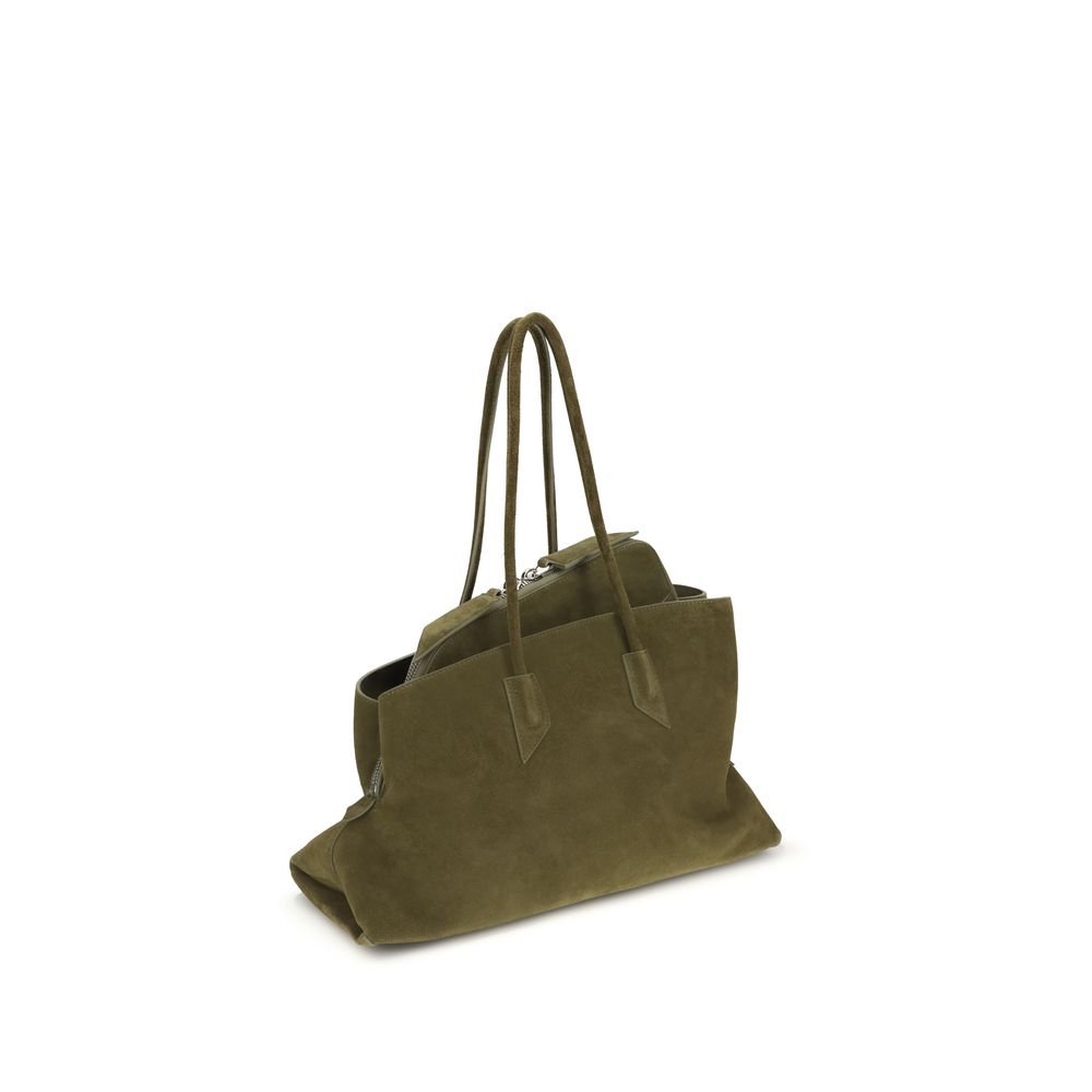The Attico Bicolor Calf Leather Bos Taurus Shoulder Bag