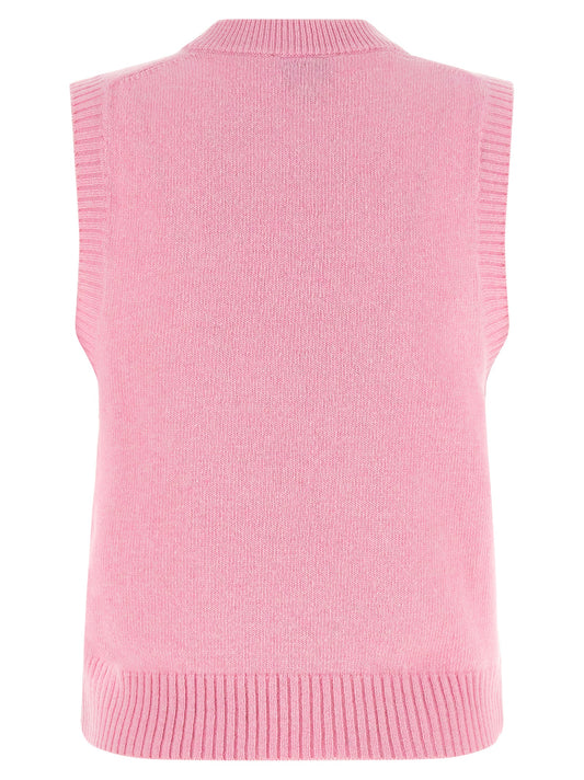 Ganni Multicolor Wool Sleeveles Sweater