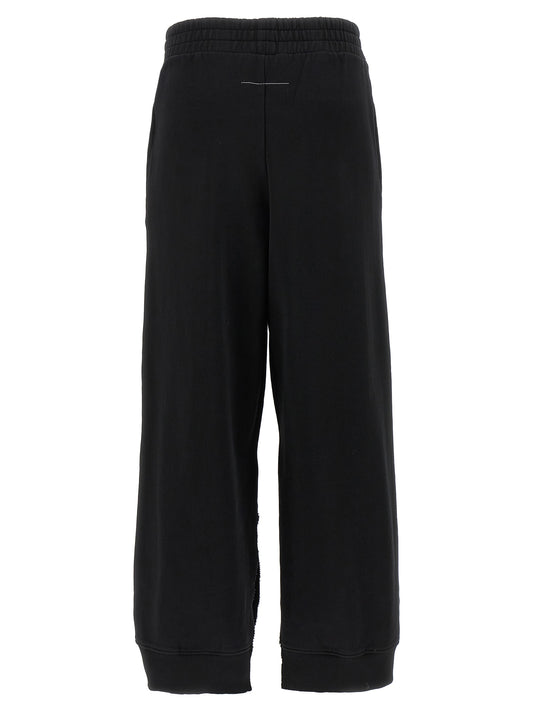 MM6 Maison Margiela Black Cotton Joggers (Workout Pants)