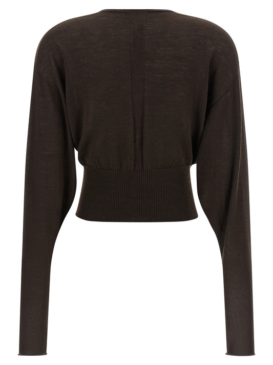Rick Owens Brown Virgin Wool Shirt