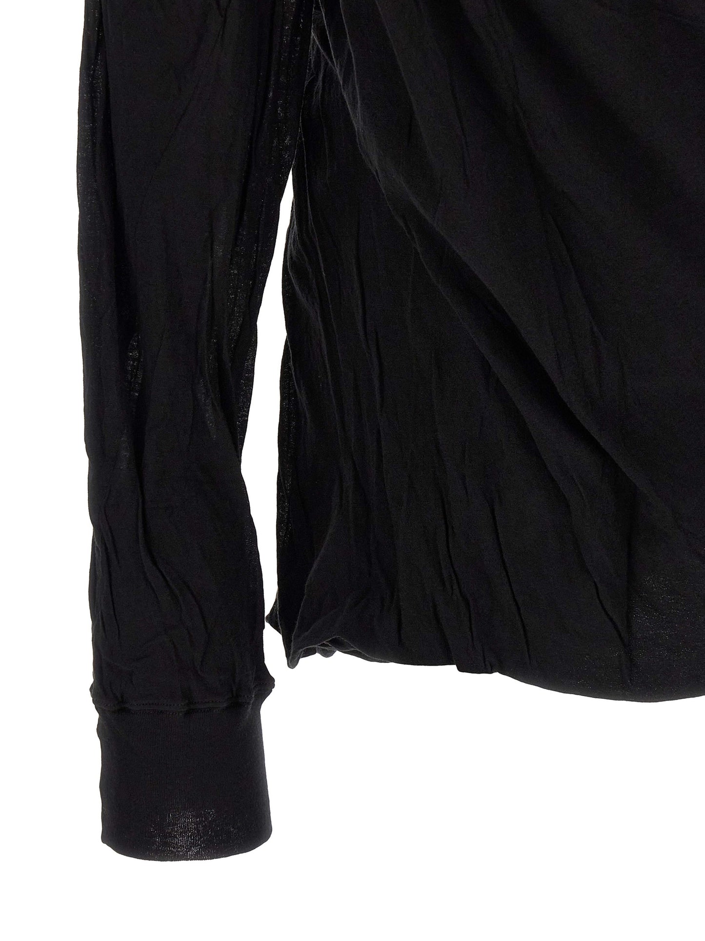 Rick Owens Black Cotton T-Shirt
