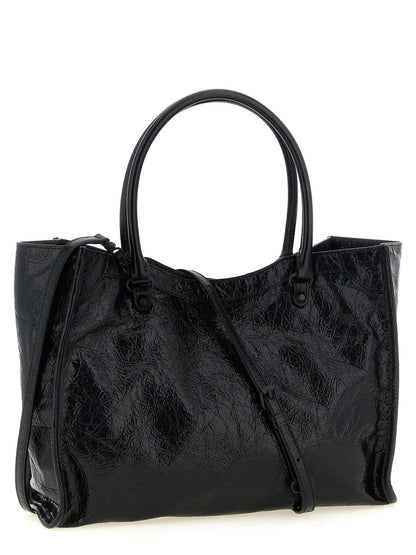 Balenciaga Black Lamb Leather Tote Bag