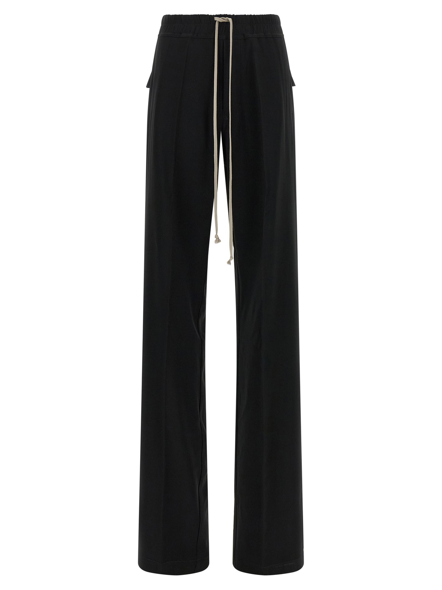 Rick Owens Black Viscose Casual Pants