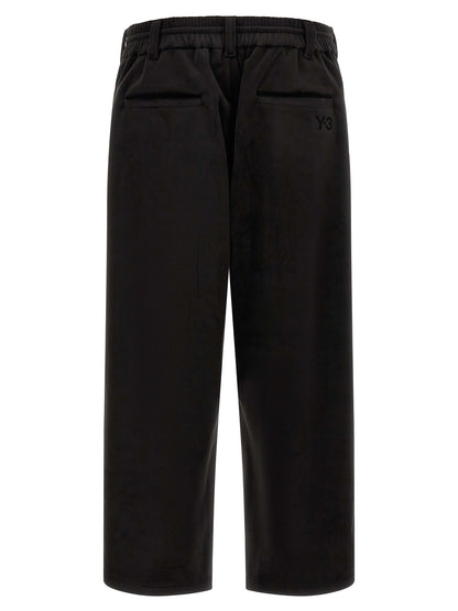 Y-3 Black Recycled Polyester Joggers (Workout Pants)