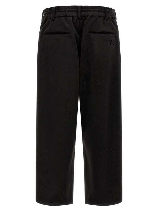 Y-3 Black Recycled Polyester Joggers (Workout Pants)