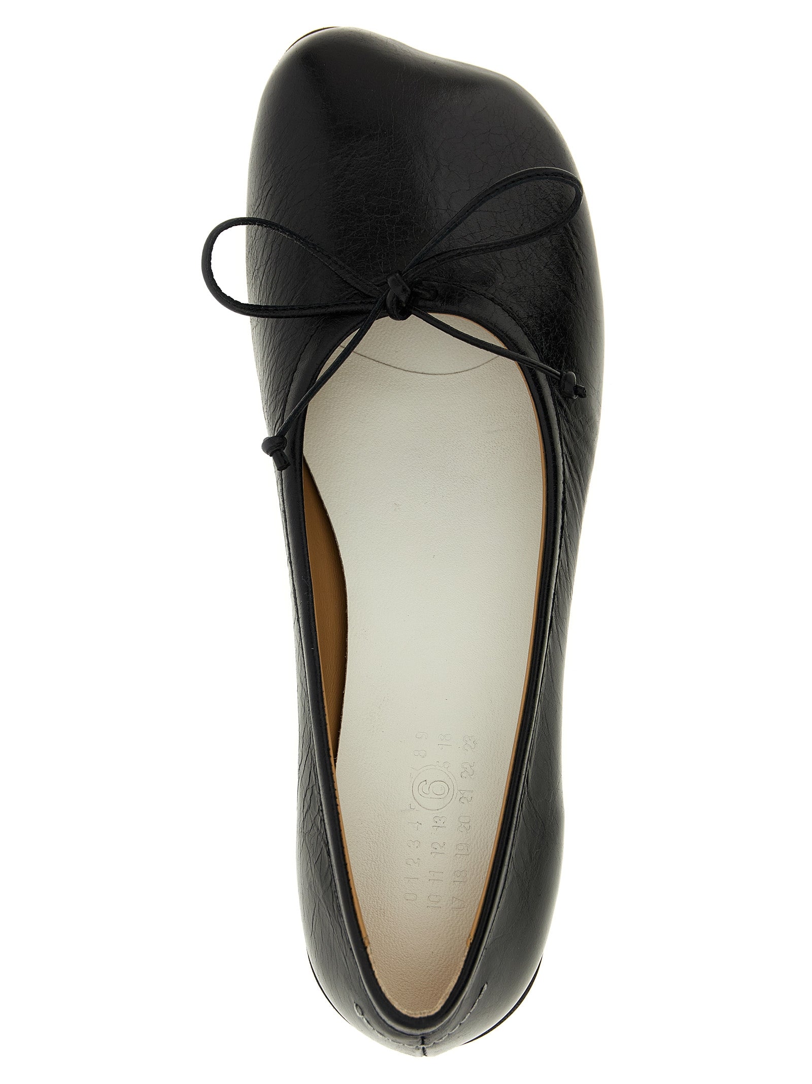 MM6 Maison Margiela Black Calfskin Mid Heel Pumps