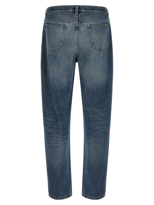 A.P.C. Blue Cotton Straight-Leg Jeans