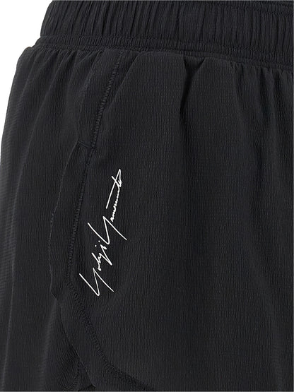 Y-3 Black Polyamide Bermuda Shorts