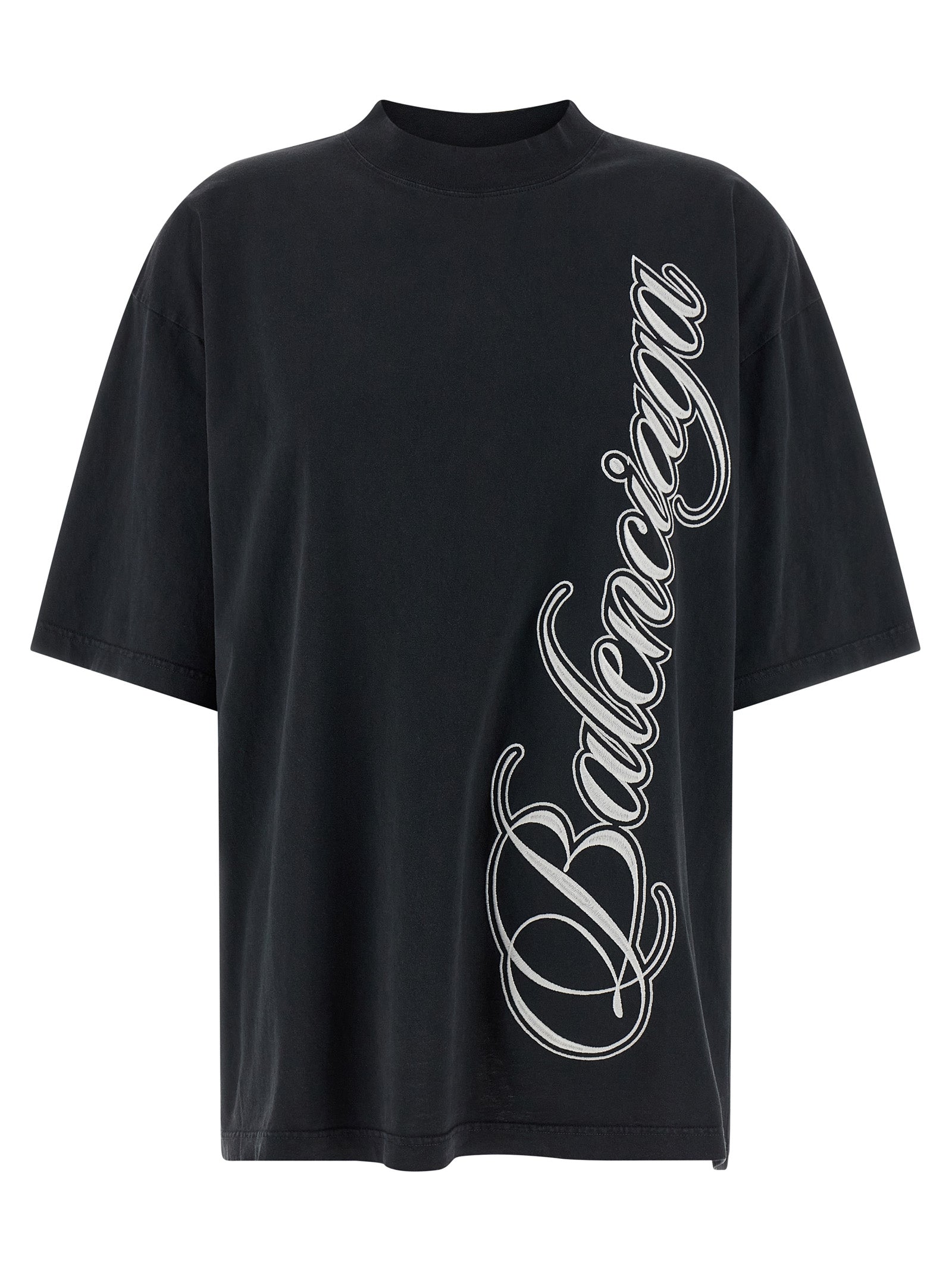 Balenciaga Black Cotton T-Shirt