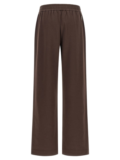 Moncler Brown Cotton Joggers (Workout Pants)