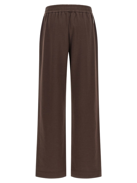 Moncler Brown Cotton Joggers (Workout Pants)