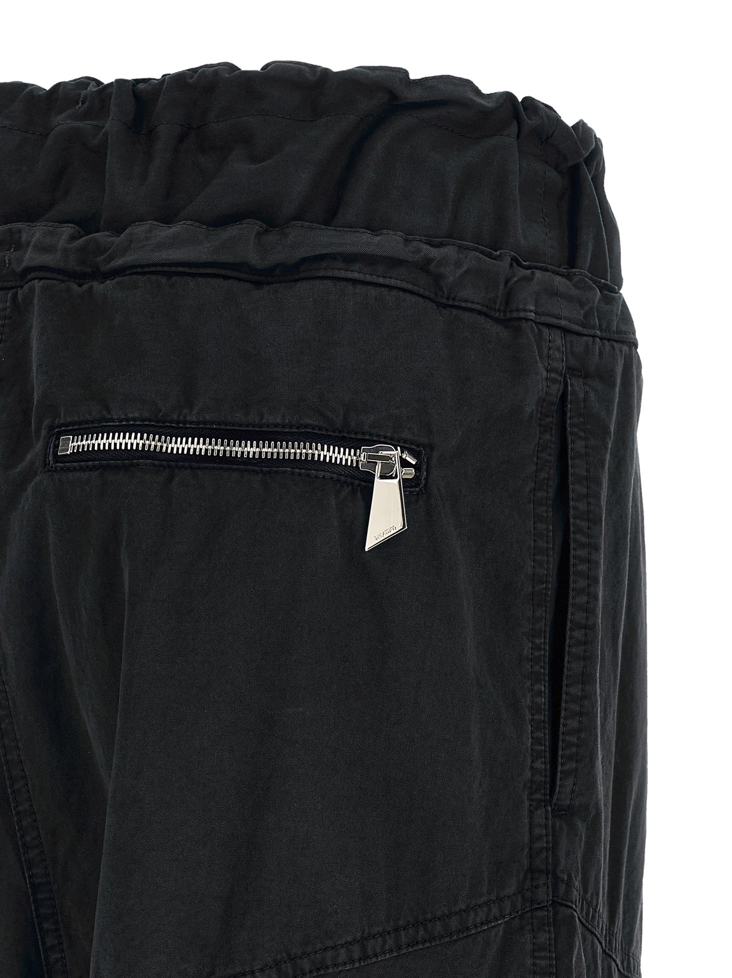 The Attico Black Cotton Cargo Pants